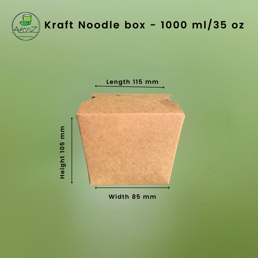 35 oz (1000 ml) Kraft Noodle Box - Box 35 oz (1000 ml) Kraft Noodle Box - Box