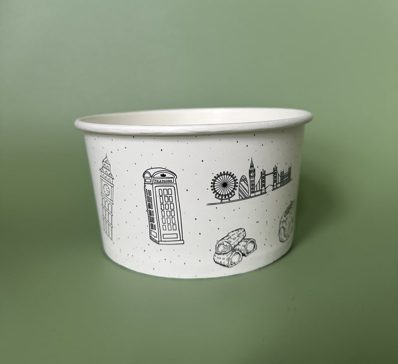 35 oz(1000 ml) Printed salad container - Box